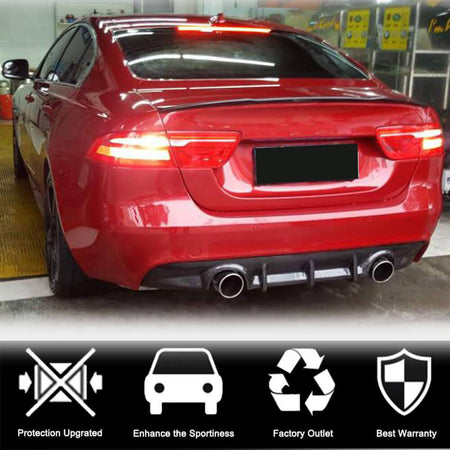 Jaguar XE X760 Sedan 2015-2019 Rear Bumper Diffuser Carbon Fiber-Ahacarbon