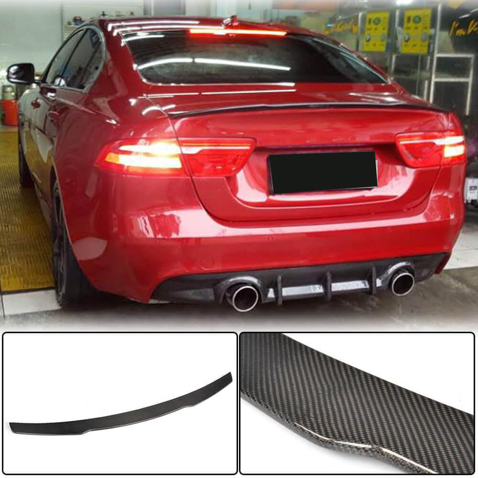 Jaguar XE X760 2015-2019 Rear Trunk Spoiler Carbon Fiber-Ahacarbon