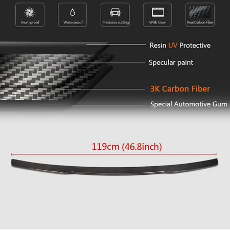 Jaguar XE X760 2015-2019 Rear Trunk Spoiler Carbon Fiber-Ahacarbon