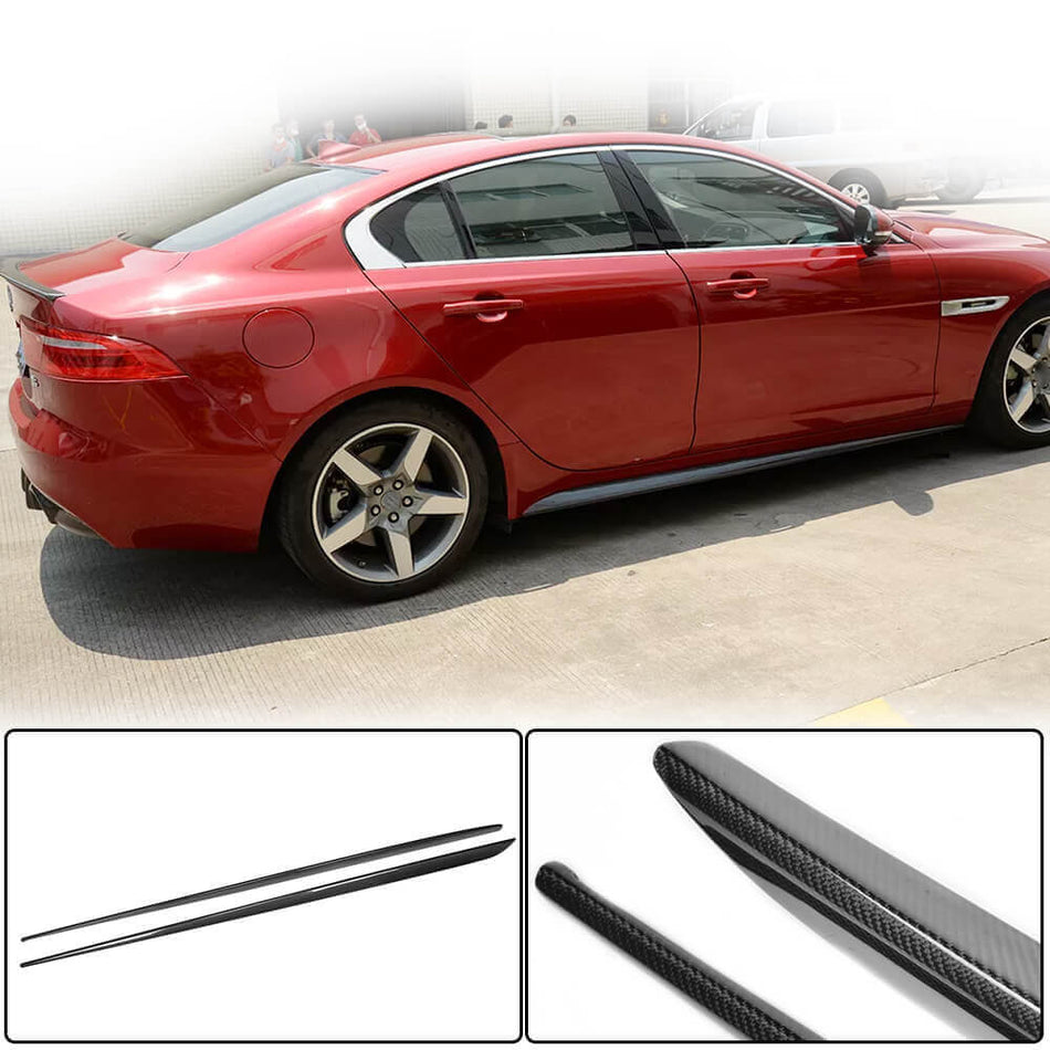 Jaguar XE X760 2015-2019 Side Skirts Carbon Fiber-Ahacarbon