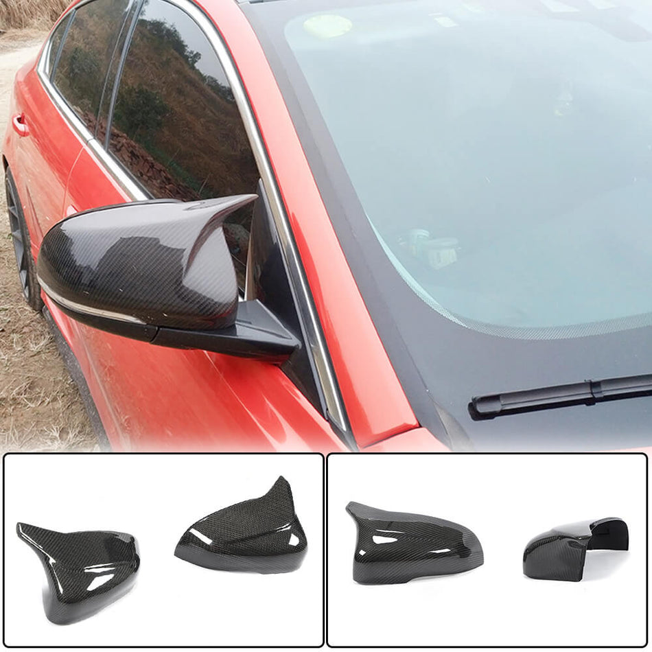 Jaguar XE/XF/XJ/XK Mirror Covers Replacement Carbon Fiber-Ahacarbon