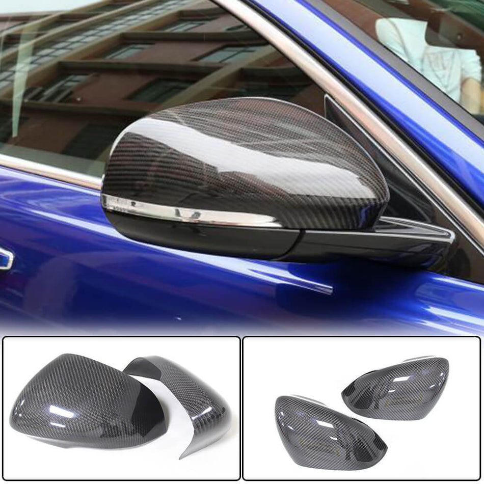Jaguar XE/XF/XJ/XK Mirror Covers Pair Carbon Fiber-Ahacarbon