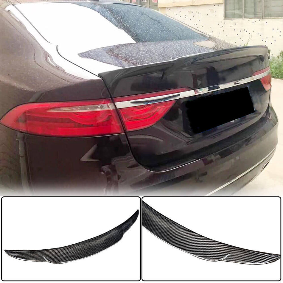 Jaguar XF X260 Sedan 2016-2020 Rear Trunk Spoiler Carbon Fiber-Ahacarbon