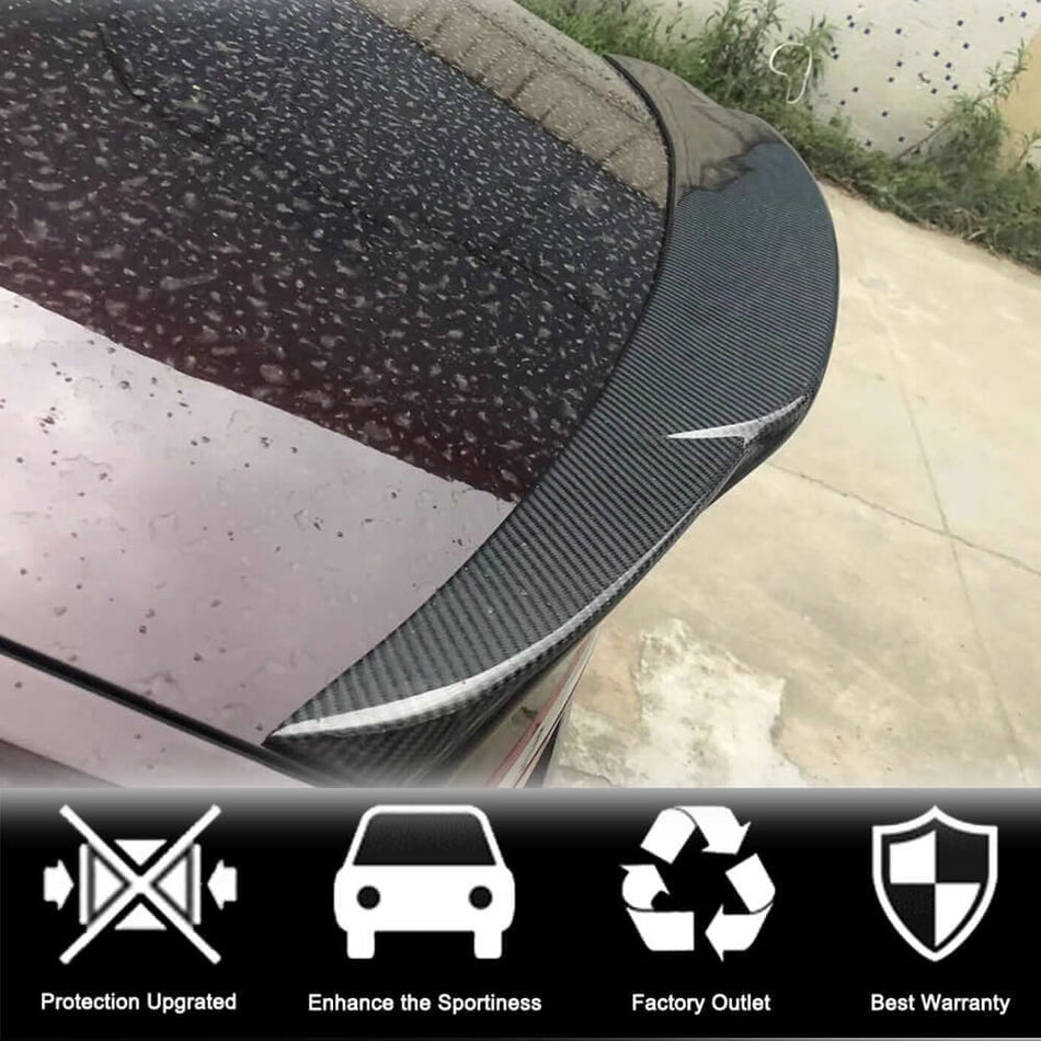 Jaguar XF X260 Sedan 2016-2020 Rear Trunk Spoiler Carbon Fiber-Ahacarbon