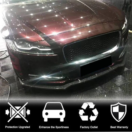 Jaguar XF X260 Sedan 2016-2020 Front Bumper Lip Carbon Fiber-Ahacarbon