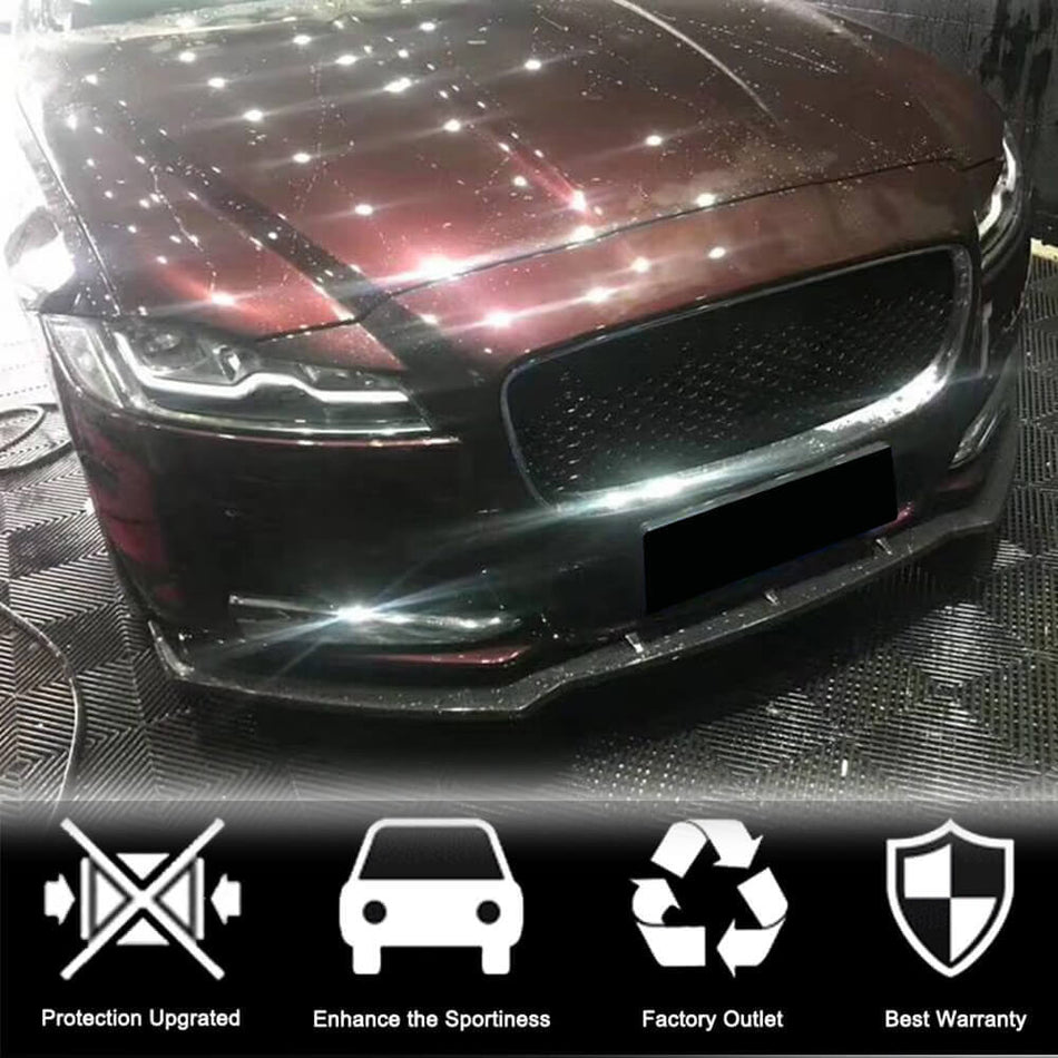 Jaguar XF X260 Sedan 2016-2020 Front Bumper Lip Carbon Fiber-Ahacarbon
