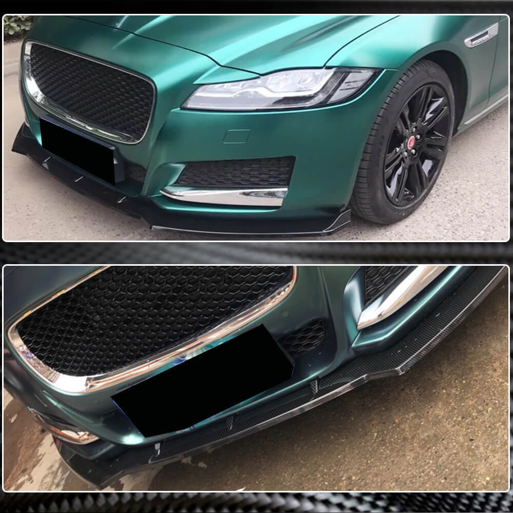 Jaguar XF X260 Sedan 2016-2020 Front Bumper Lip Carbon Fiber-Ahacarbon