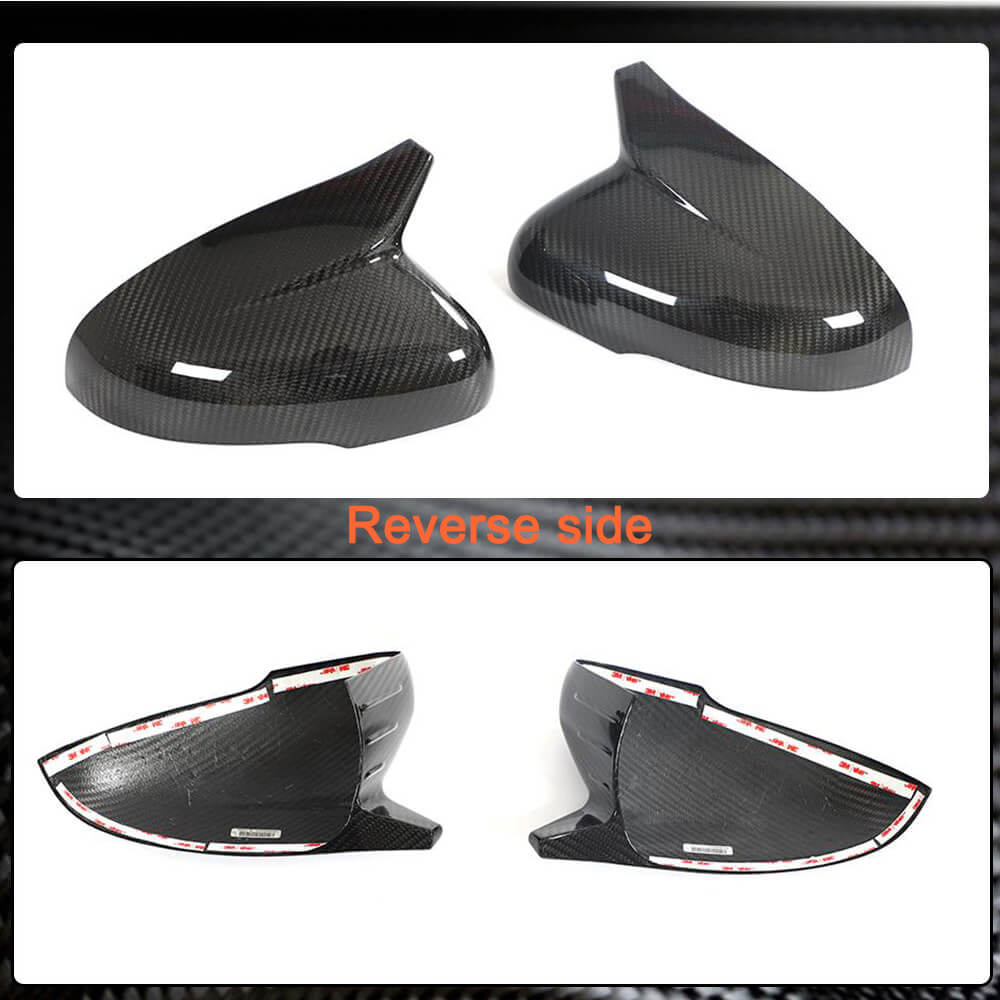 Kia Stinger 2018-2023 Dry Carbon Fiber Mirror Covers Add-on-Ahacarbon