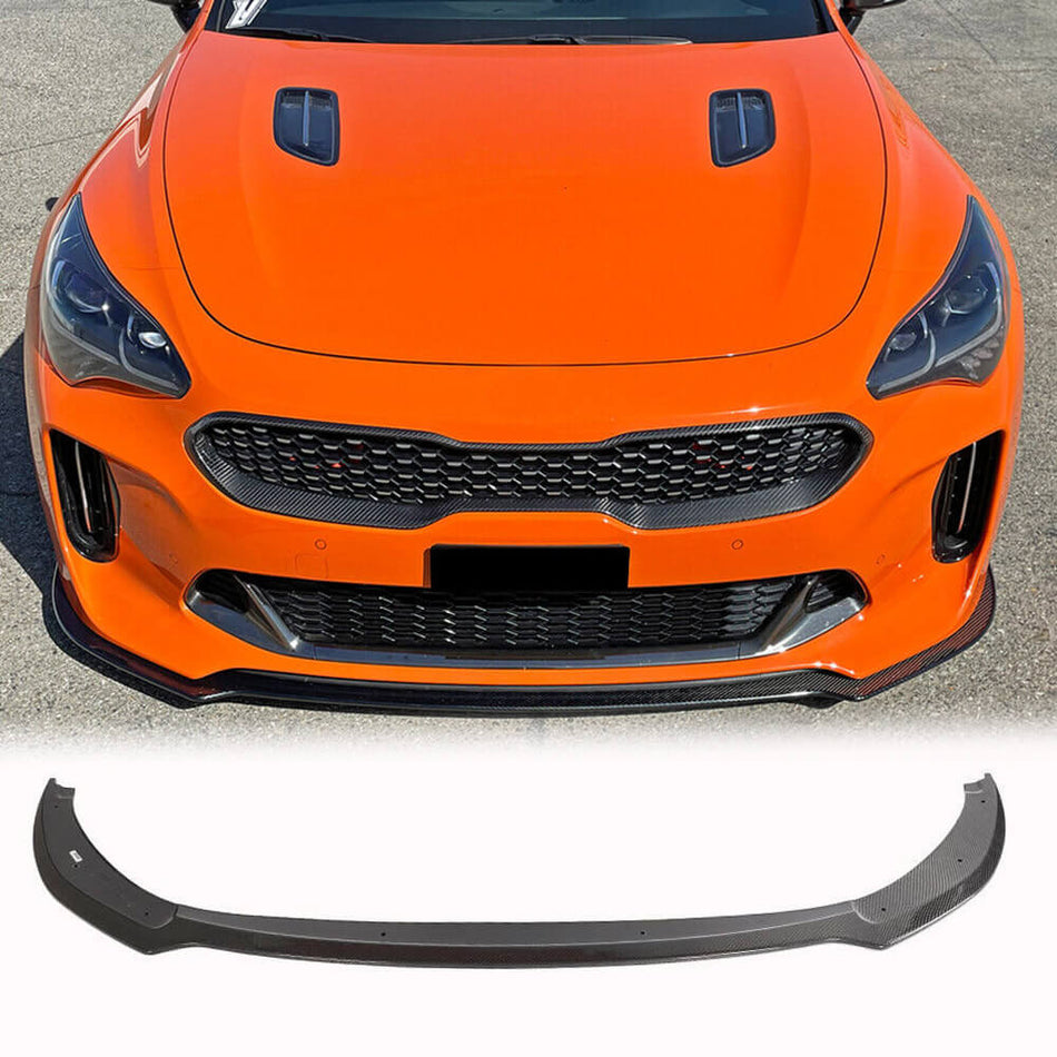 Kia Stinger 2018-2023 Front Bumper Lip Carbon Fiber/FRP-Ahacarbon