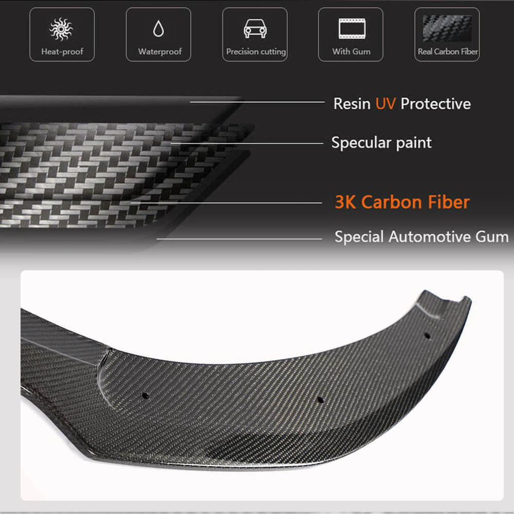 Kia Stinger 2018-2023 Front Bumper Lip Carbon Fiber/FRP-Ahacarbon