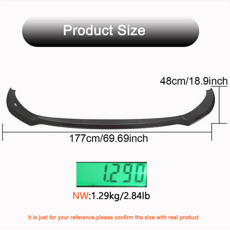 Kia Stinger 2018-2023 Front Bumper Lip Carbon Fiber/FRP-Ahacarbon
