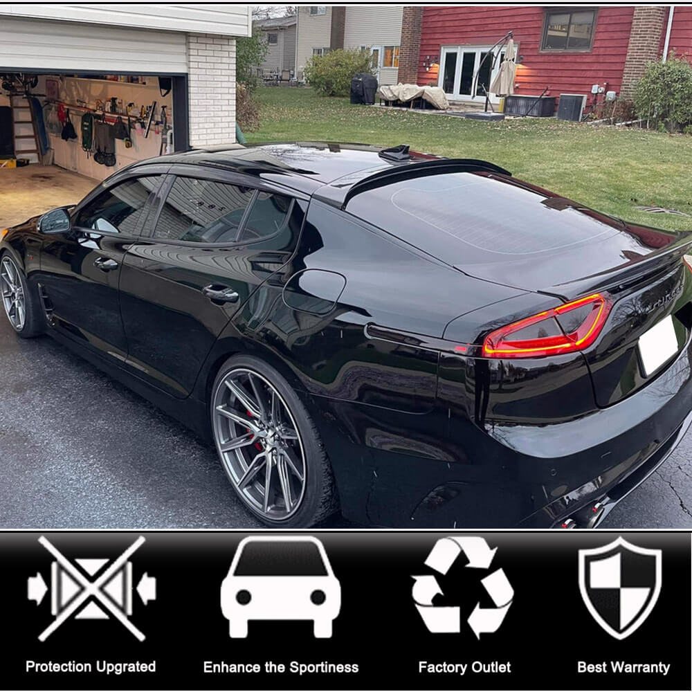 Kia Stinger 2018-2023 Rear Roof Spoiler Carbon Fiber/FRP-Ahacarbon
