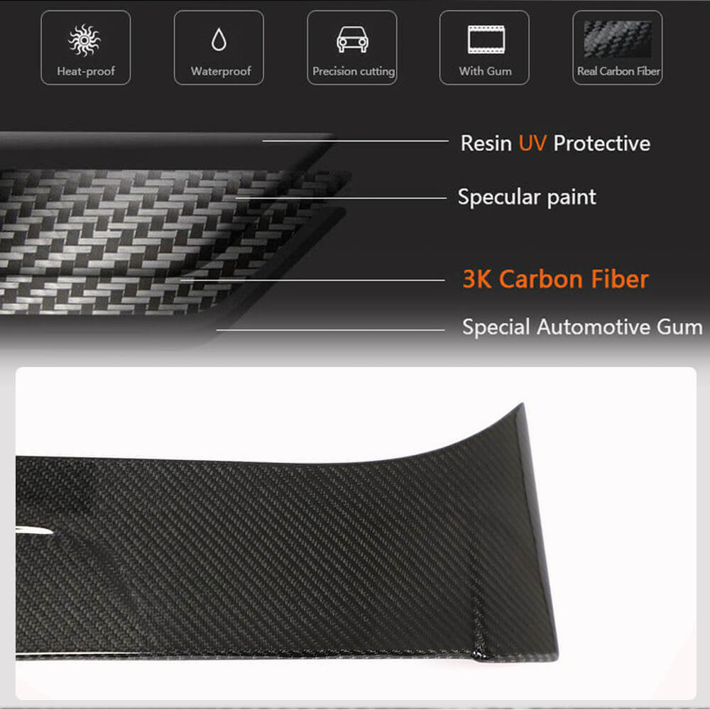Kia Stinger 2018-2023 Rear Roof Spoiler Carbon Fiber/FRP-Ahacarbon