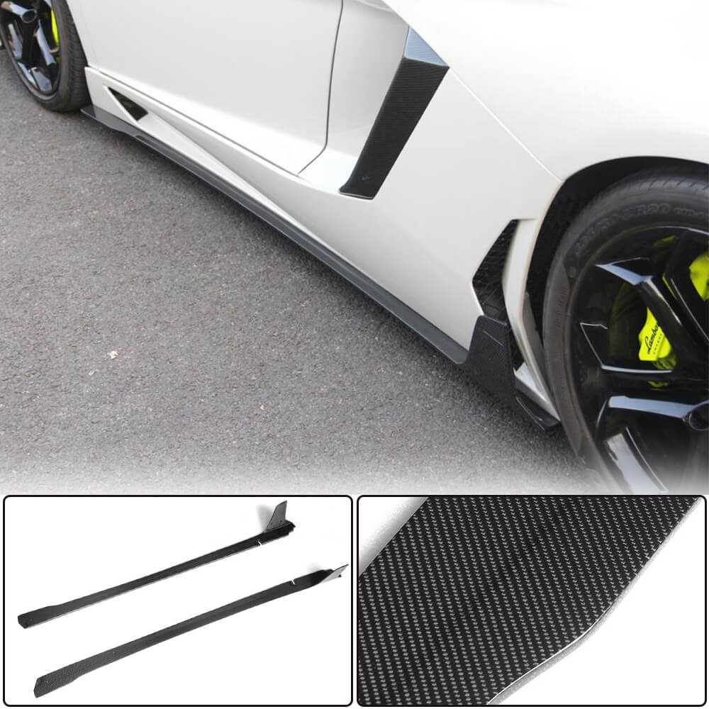 Lamborghini Aventador LP700-4 2011-2016 Side Skirts Carbon Fiber-Ahacarbon