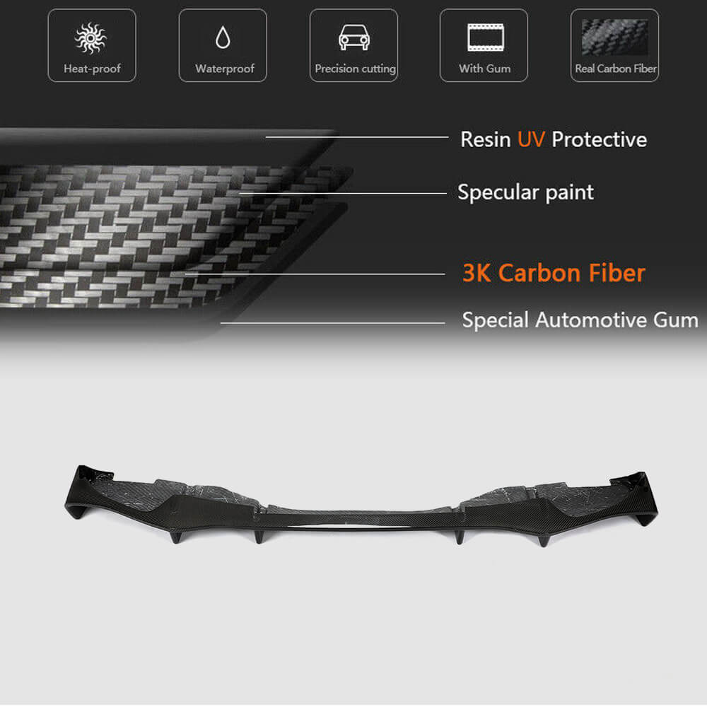 Lamborghini Huracan LP-610 2014-2018 Rear Bumper Diffuser Dry Carbon Fiber-Ahacarbon