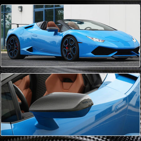 Lamborghini Huracan LP610 LP580 2014-2019 Mirror Covers Carbon Fiber-Ahacarbon
