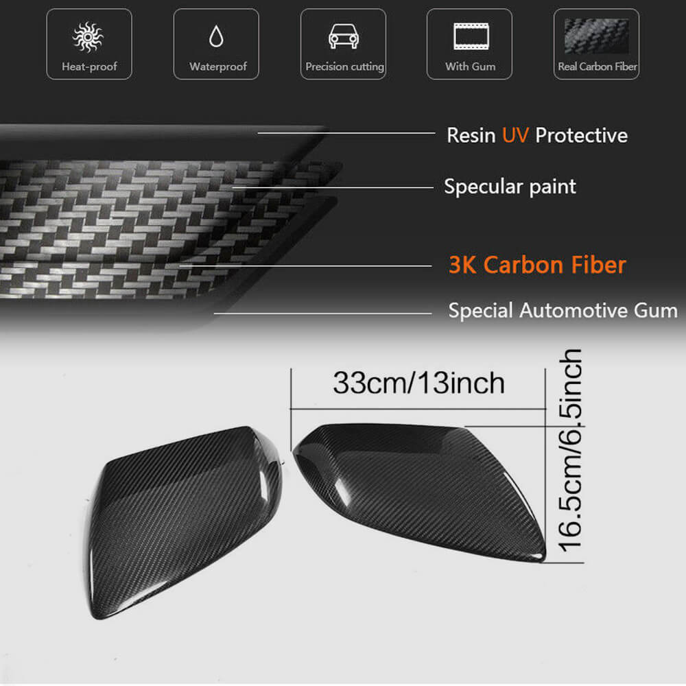 Lamborghini Huracan LP610 LP580 2014-2019 Mirror Covers Carbon Fiber-Ahacarbon