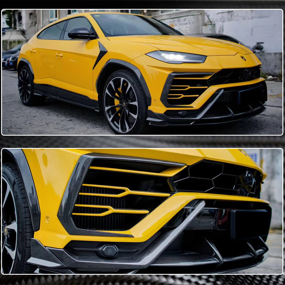 Lamborghini Urus Sport Utility 2018-2022 Front Bumper Splitters Dry Carbon Fiber-Ahacarbon