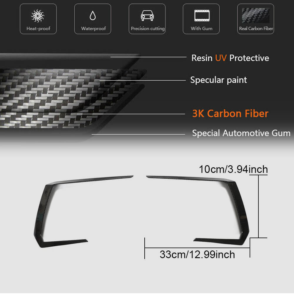 Lamborghini Urus Sport Utility 2018-2022 Front Bumper Splitters Dry Carbon Fiber-Ahacarbon