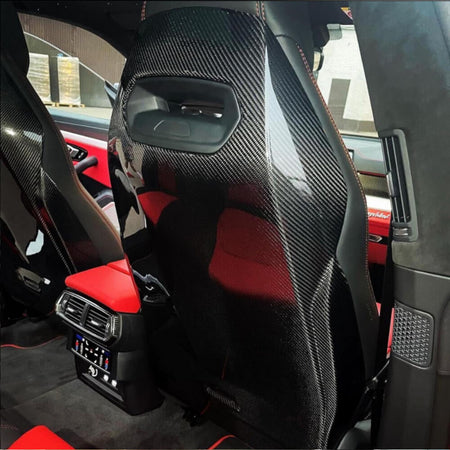 Lamborghini Urus 2018-2022 Racing Front Seatback Cover Set 2pcs Dry Carbon Fiber-Ahacarbon