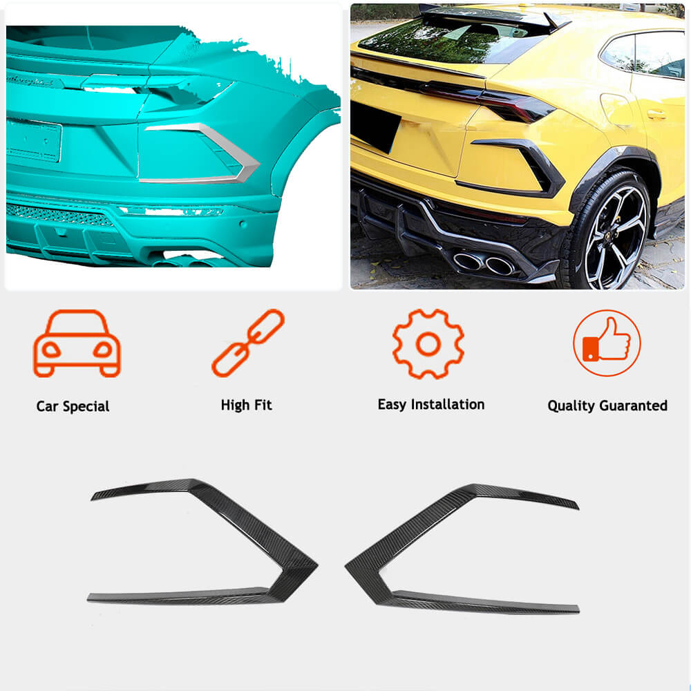 Lamborghini Urus Sport Utility 2018-2022 Dry Carbon Fiber Rear Bumper Splitters-Ahacarbon
