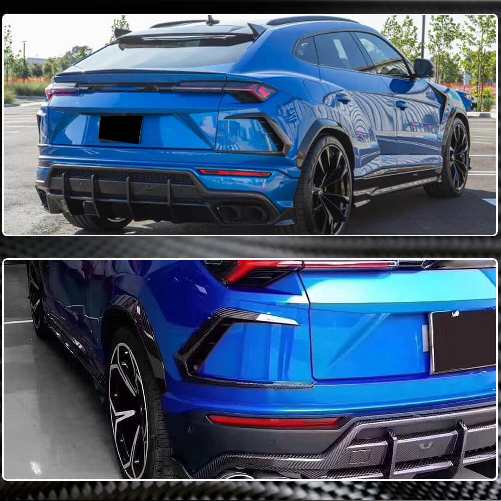 Lamborghini Urus Sport Utility 2018-2022 Dry Carbon Fiber Rear Bumper Splitters-Ahacarbon