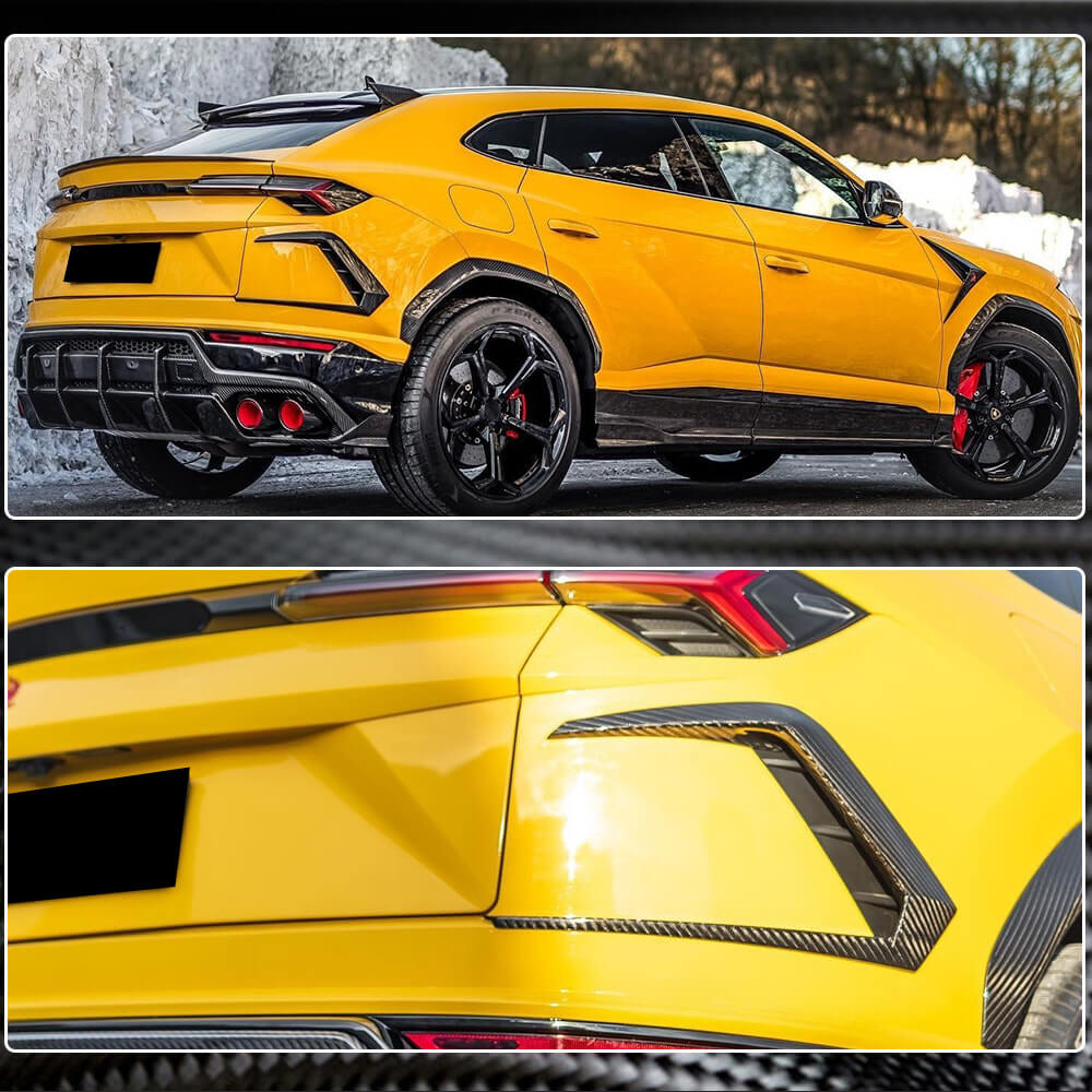 Lamborghini Urus Sport Utility 2018-2022 Dry Carbon Fiber Rear Bumper Splitters-Ahacarbon