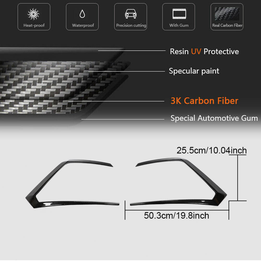 Lamborghini Urus Sport Utility 2018-2022 Dry Carbon Fiber Rear Bumper Splitters-Ahacarbon