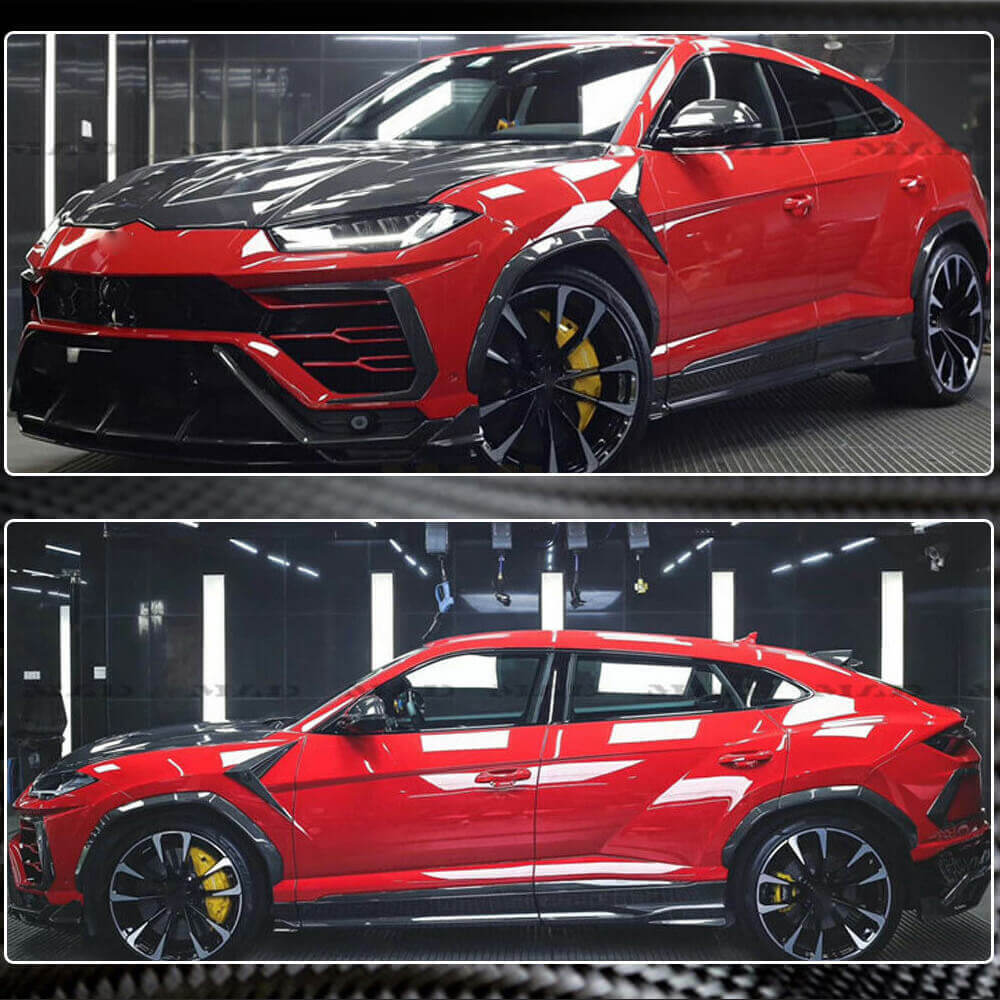 Lamborghini Urus Sport Utility 2018-2022 Wheel Eyebrow Arch Trims Dry Carbon Fiber-Ahacarbon