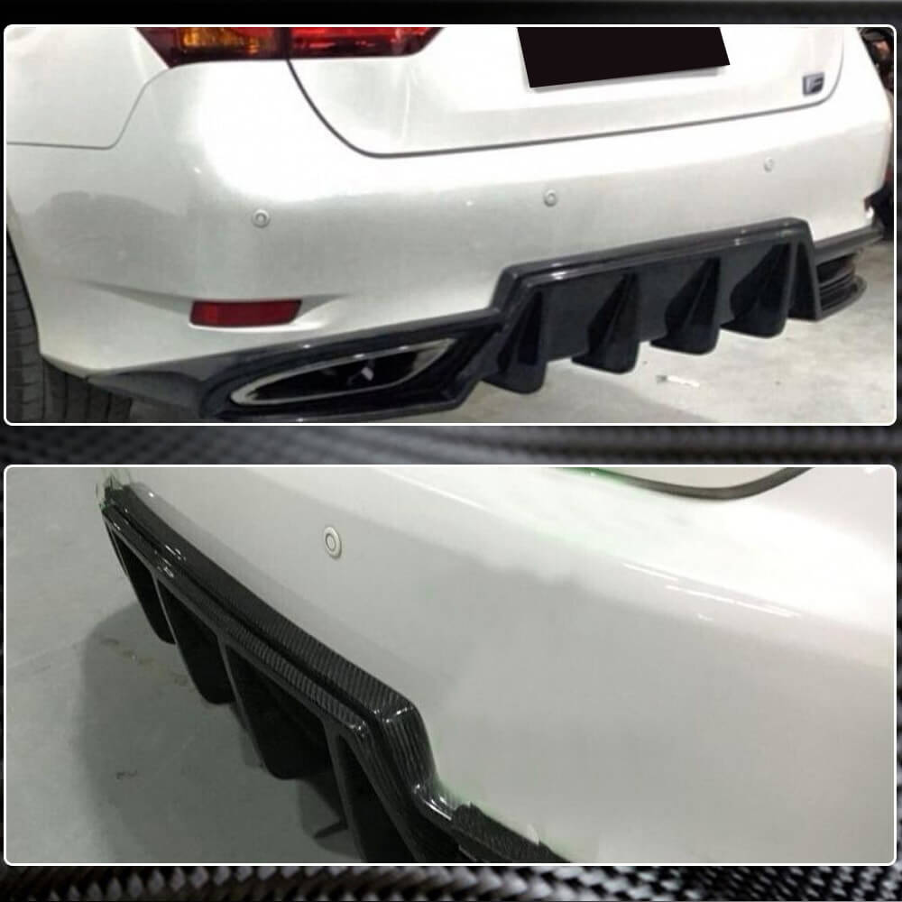Lexus GS350 F Sport 2012-2015 Rear Bumper Diffuser Carbon Fiber-Ahacarbon