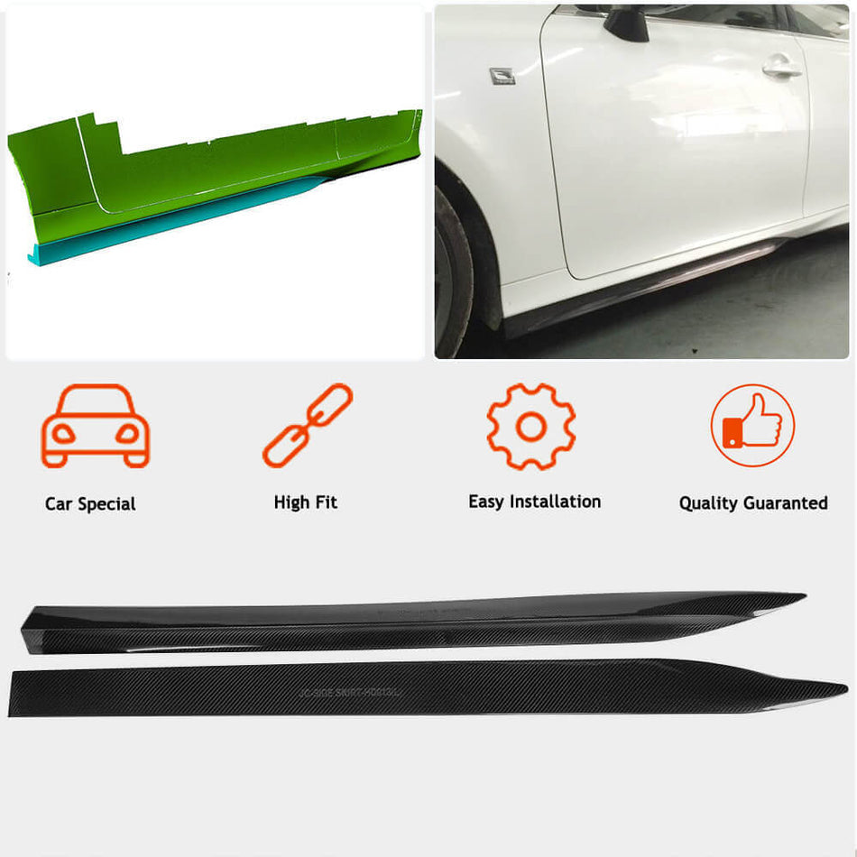 Lexus GS GS350 2012-2015 Side Skirts Carbon Fiber-Ahacarbon
