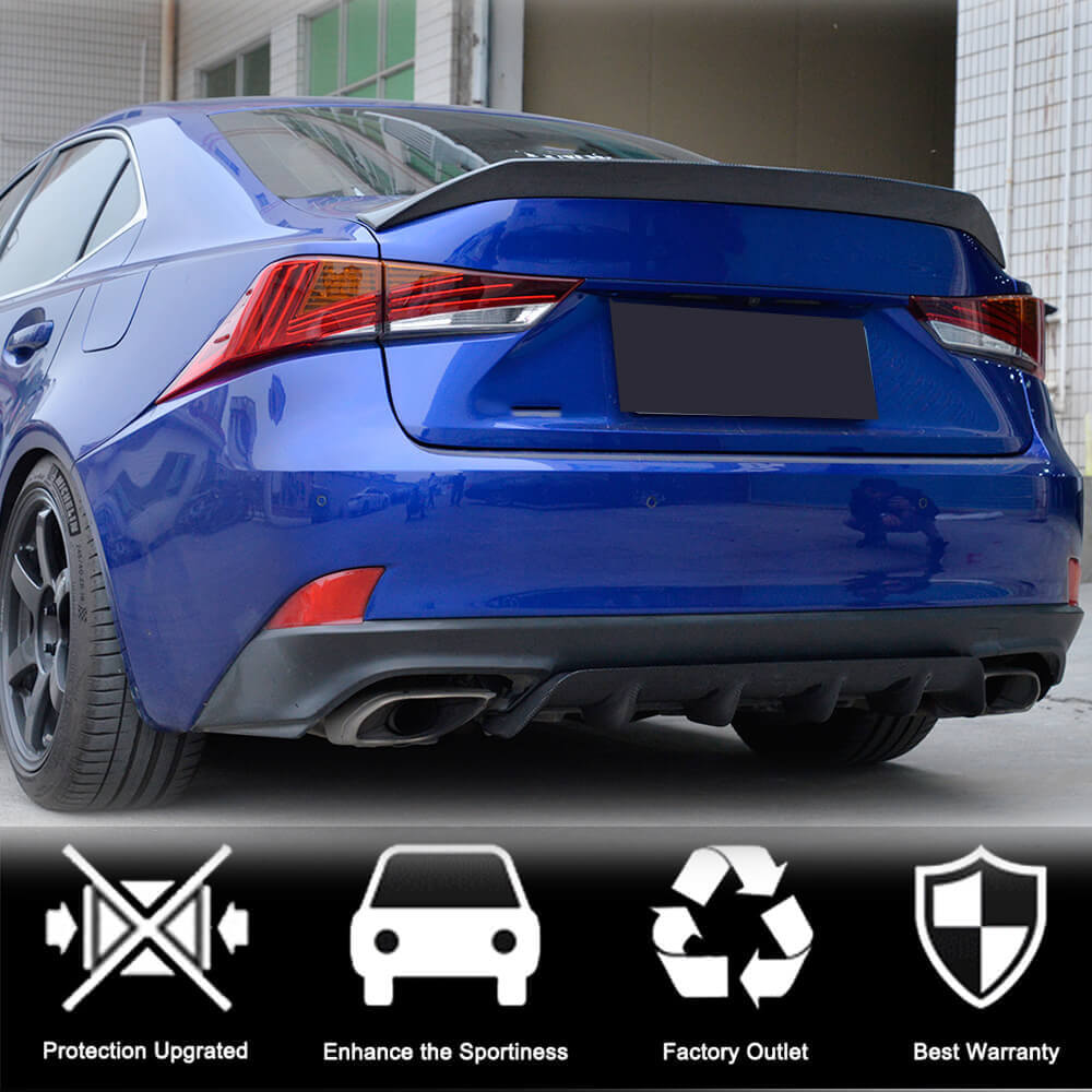 Lexus IS300 IS350 Base/F Sport 2017-2020 Rear Bumper Diffuser Carbon Fiber-Ahacarbon