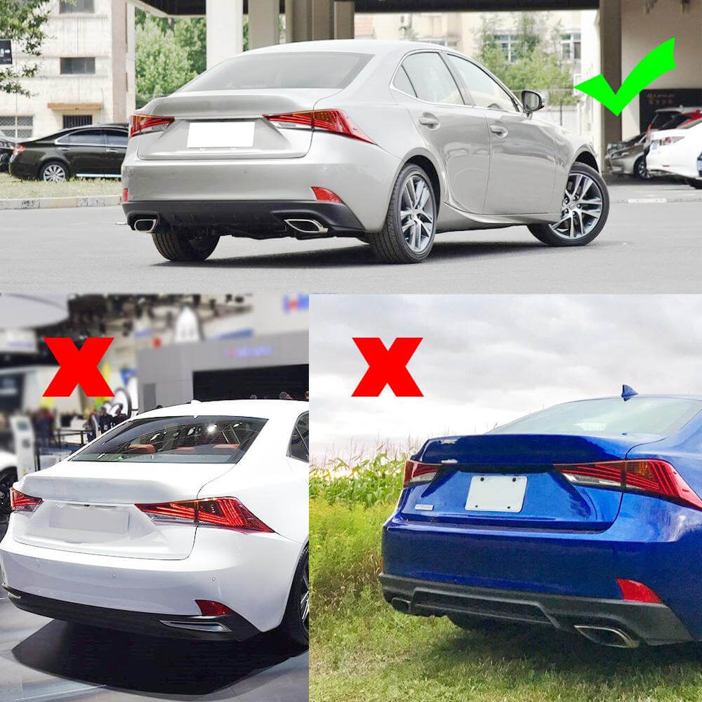 Lexus IS300 IS350 Base/F Sport 2017-2020 Rear Bumper Diffuser Carbon Fiber-Ahacarbon
