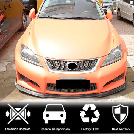 Lexus IS F Sedan 2011-2013 Front Bumper Lip Carbon Fiber-Ahacarbon
