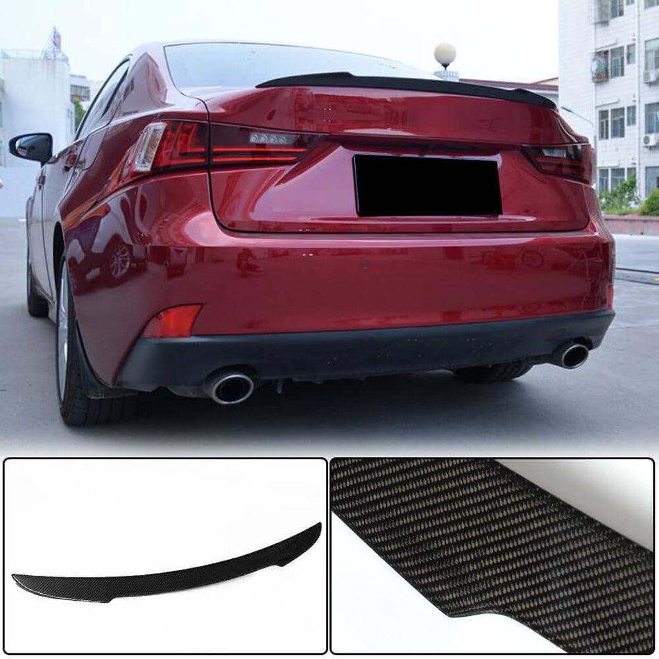 Lexus IS IS200t IS250 IS300 IS350 13-20 IS F 13-14 Rear Trunk Spoiler Carbon Fiber-Ahacarbon