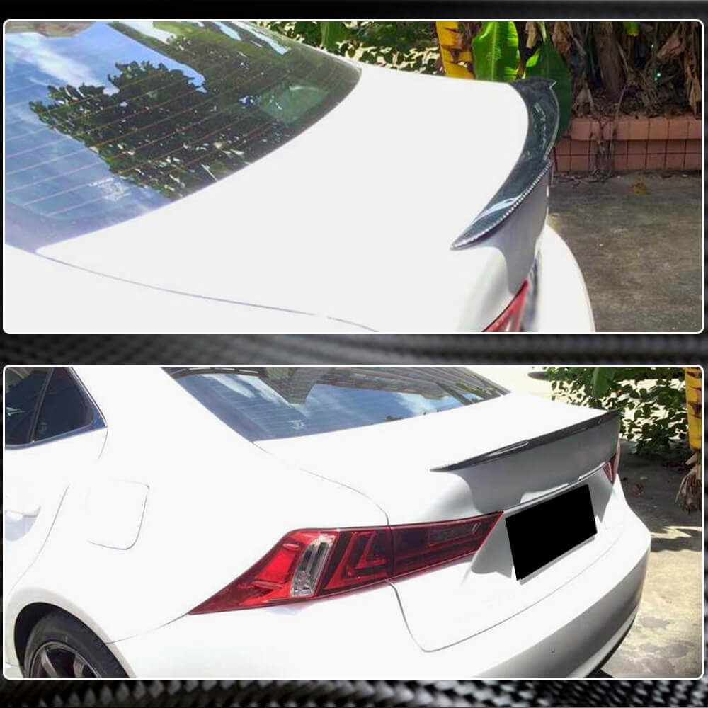 Lexus IS IS200t IS250 IS300 IS350 13-20 IS F 13-14 Rear Trunk Spoiler Carbon Fiber-Ahacarbon