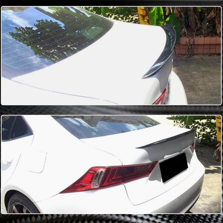 Lexus IS IS200t IS250 IS300 IS350 13-20 IS F 13-14 Rear Trunk Spoiler Carbon Fiber-Ahacarbon