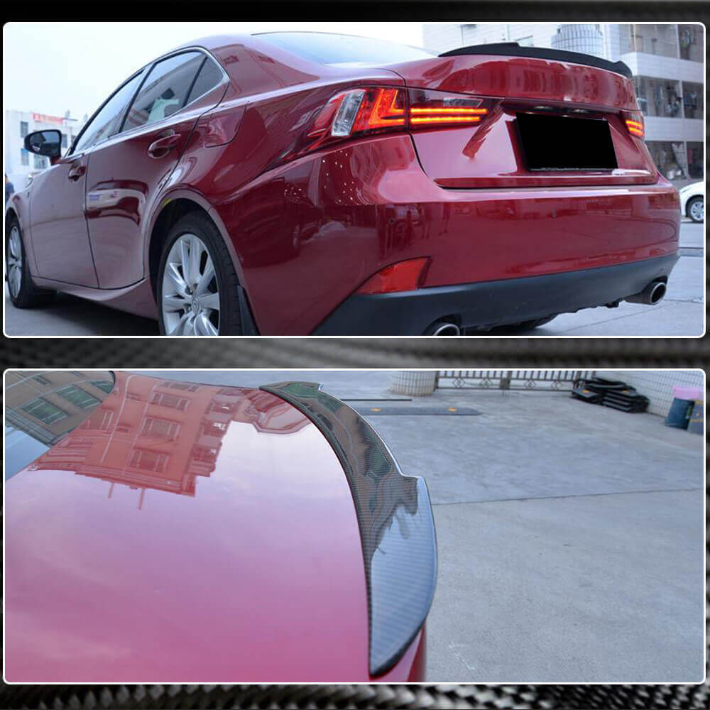 Lexus IS IS200t IS250 IS300 IS350 13-20 IS F 13-14 Rear Trunk Spoiler Carbon Fiber-Ahacarbon