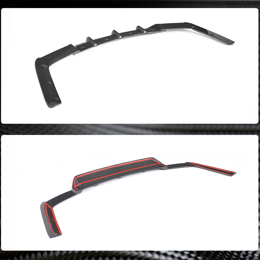 Maserati Ghibli Base 2018-2020 Rear Bumper Diffuser Carbon Fiber-Ahacarbon