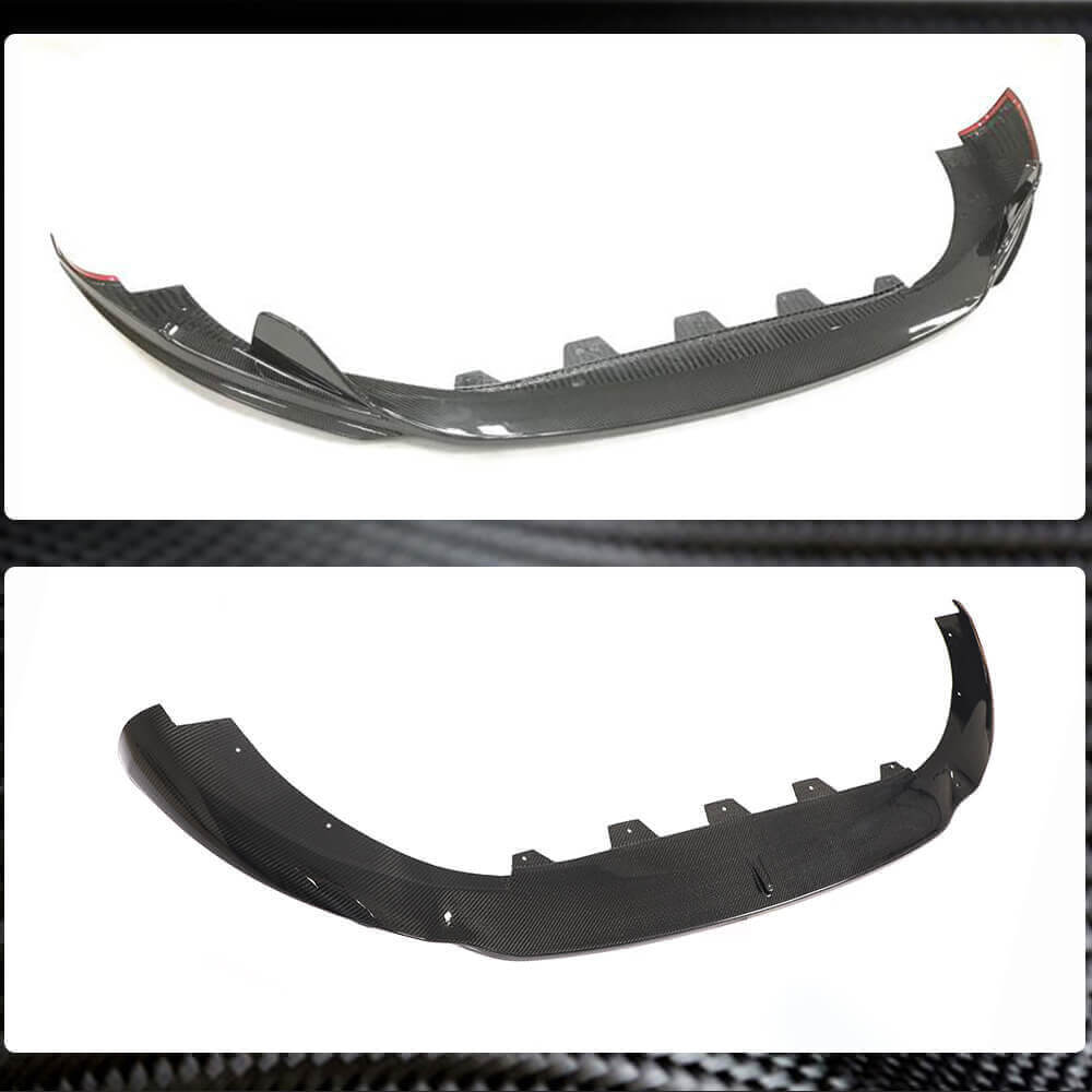 Maserati Ghibli S Q4 M157 Pre-facelift 2014-2017 Front Bumper Lip Carbon Fiber-Ahacarbon