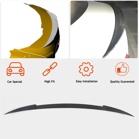 Maserati Ghibli S Q4 2014-2020 Rear Trunk Spoiler Carbon Fiber-Ahacarbon