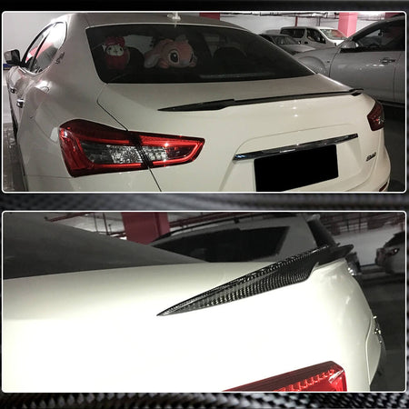 Maserati Ghibli S Q4 2014-2020 Rear Trunk Spoiler Carbon Fiber-Ahacarbon