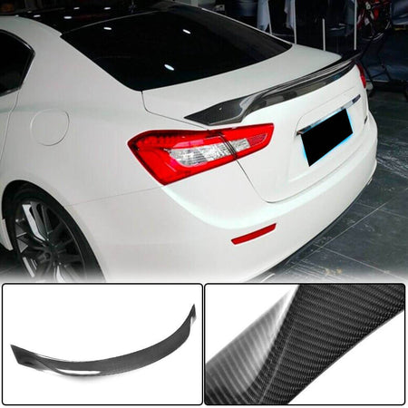 Maserati Ghibli Sedan 2014-2017 Rear Trunk Spoiler Carbon Fiber/FRP-Ahacarbon