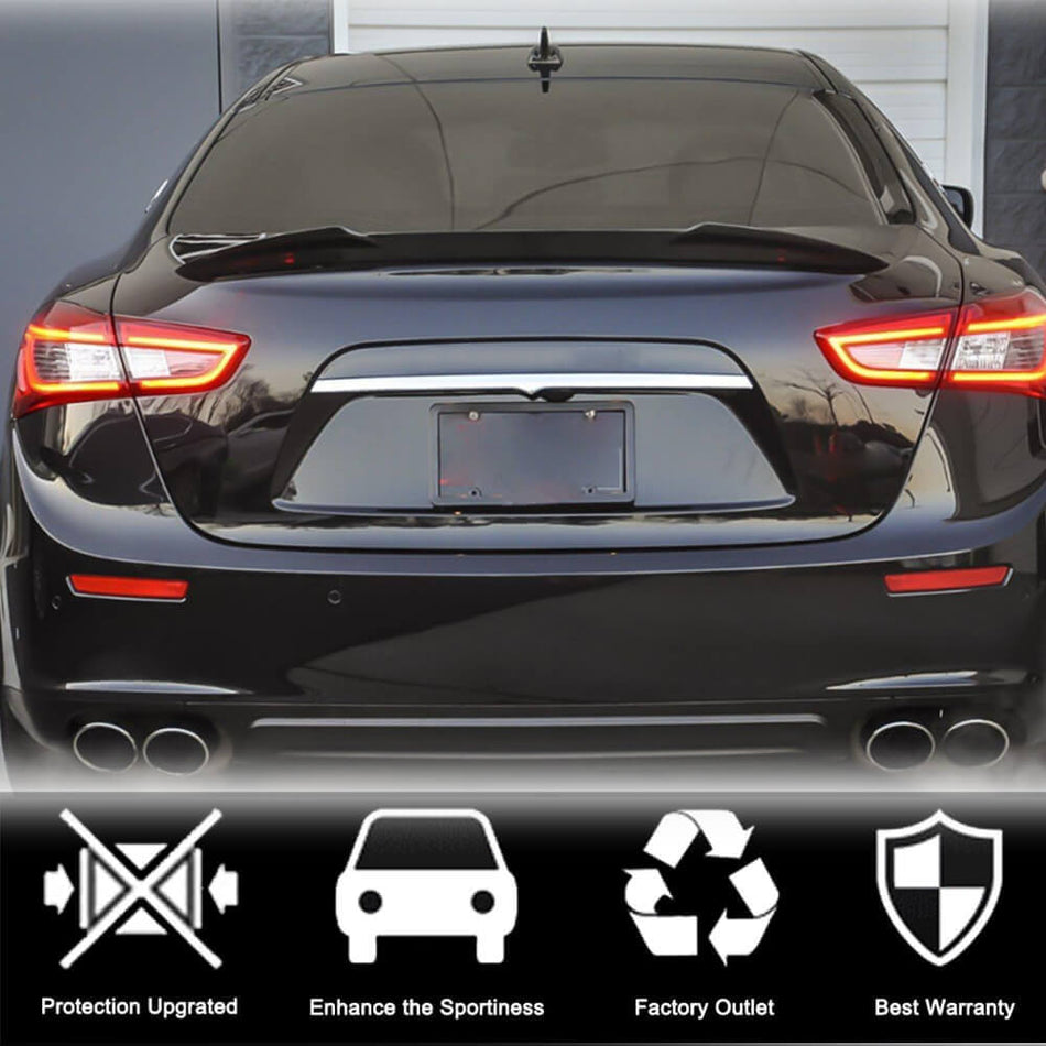 Maserati Ghibli S Q4 2014-2023 Rear Trunk Spoiler Carbon Fiber-Ahacarbon