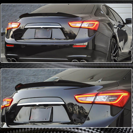 Maserati Ghibli S Q4 2014-2023 Rear Trunk Spoiler Carbon Fiber-Ahacarbon
