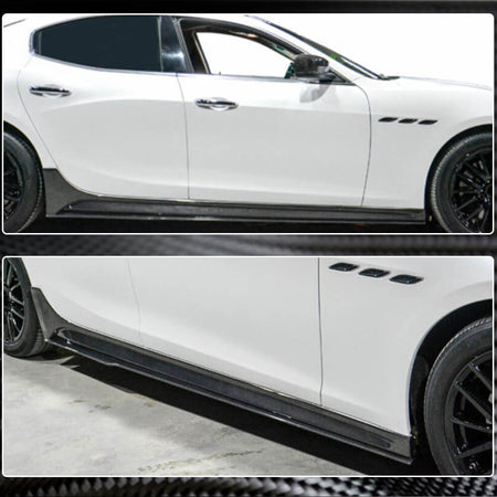Maserati Ghibli S Q4 M157 2014-2020 Side Skirts Carbon Fiber-Ahacarbon