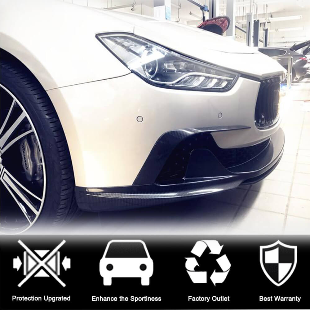 Maserati Ghibli S Q4 M157 Pre-facelift 2014-2017 Front Bumper Vents Carbon Fiber-Ahacarbon