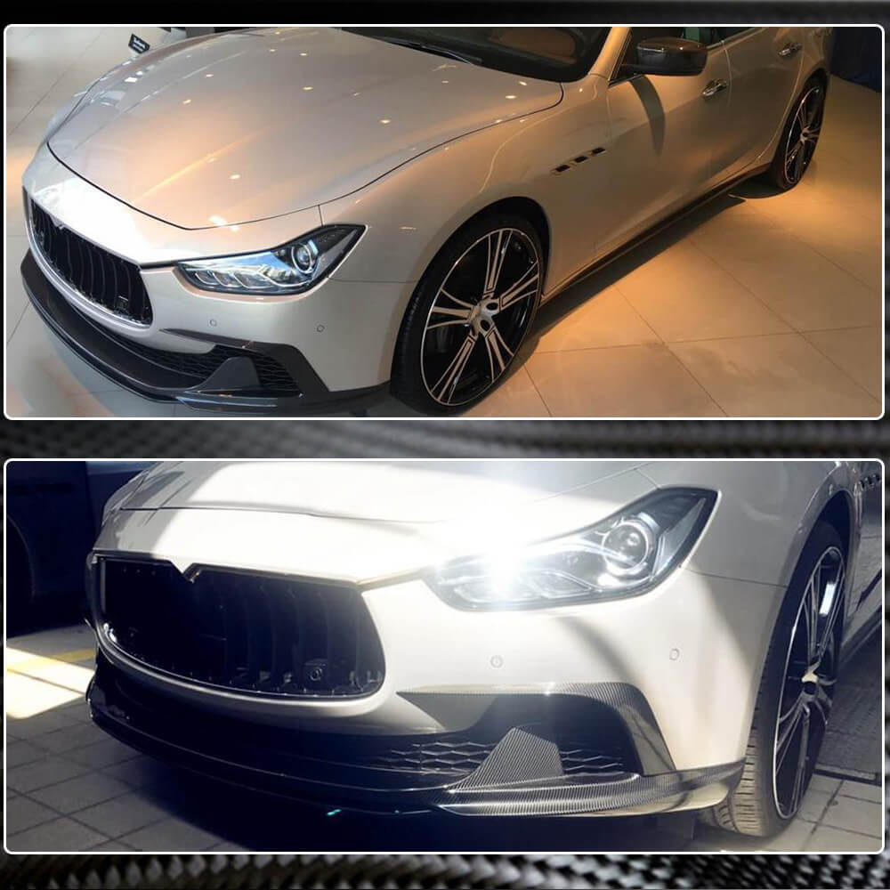 Maserati Ghibli S Q4 M157 Pre-facelift 2014-2017 Front Bumper Vents Carbon Fiber-Ahacarbon
