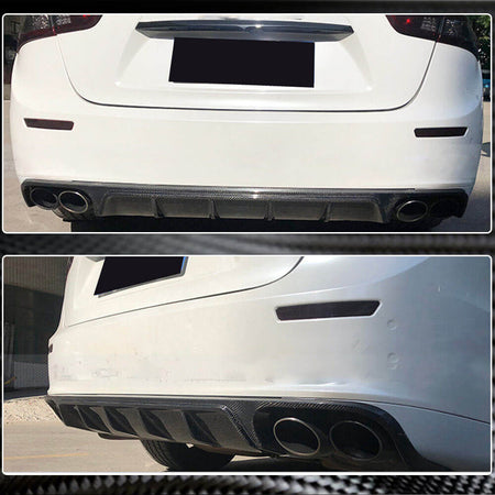 Maserati Ghibli S Q4 M157 Pre-facelift 2014-2017 Rear Bumper Diffuser Carbon Fiber-Ahacarbon