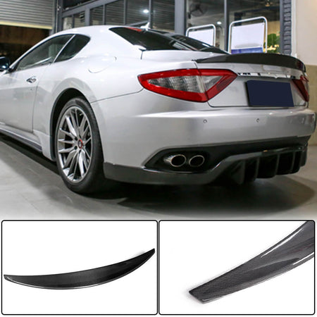 Maserati GranTurismo GT Coupe 2008-2011 Rear Trunk Spoiler Carbon Fiber-Ahacarbon